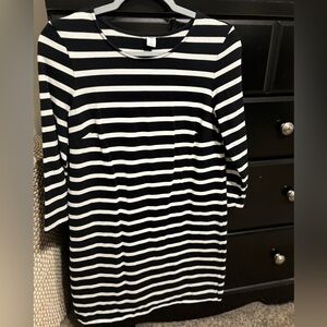 Striped easy fit dress